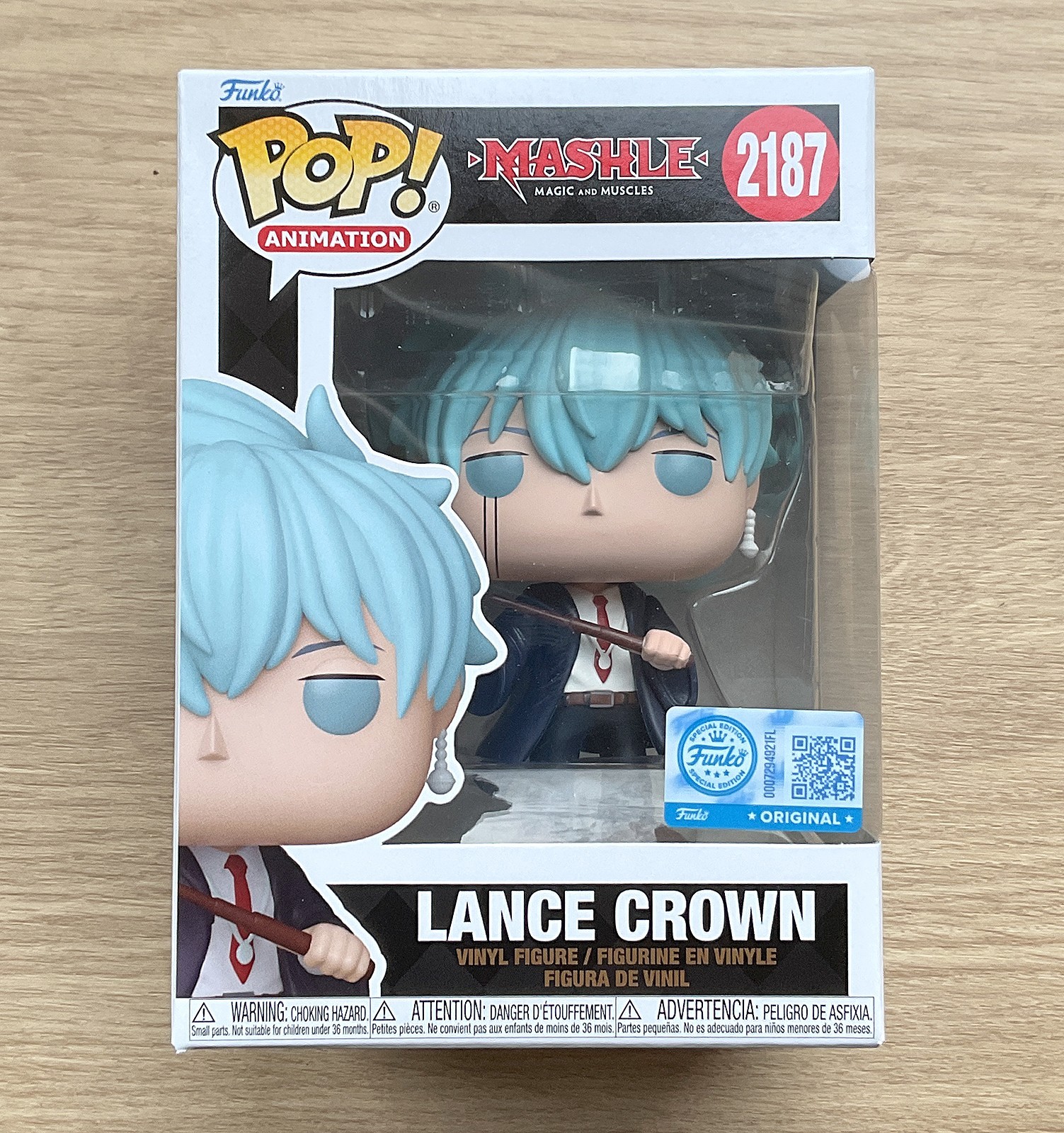 Funko Pop Mashle Lance Crown #2187 + Protector Gratis