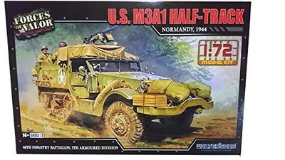 Forces Of Valor - 1/72 U.S. M3A1 Half Truck Model Kits Normandy 1944 TOY NEW