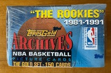 1981-1991 Factory Sealed Topps Archives Gold Set The Rookies Jordan 