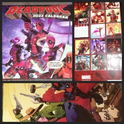 MARVEL Deadpool Official 2022 wall Calendar, pictures, collage, framing, craft - Picture 1 of 6