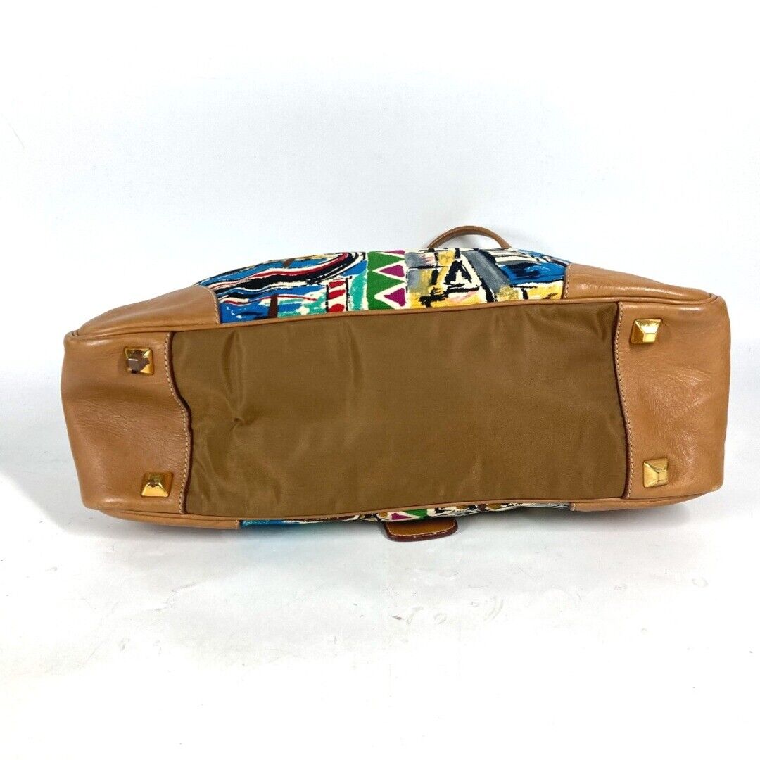 PRADA Venezia BR2524 Triangle Logo Plate Boston Bag Shoulder PRADA Venezia BR2524 Triangle Logo Plate Boston Bag Shoulder
