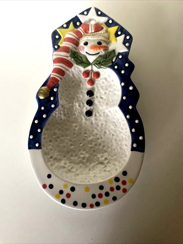 Mr. Snowman Spoon Rest Epoch Collection Noritake Wall Hanging winter Christmas - Picture 8 of 8