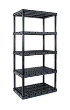 Heavy Duty Eco Friendly 36x74x24 5 Shelf Plastic Shelving Garage Shop Storage
