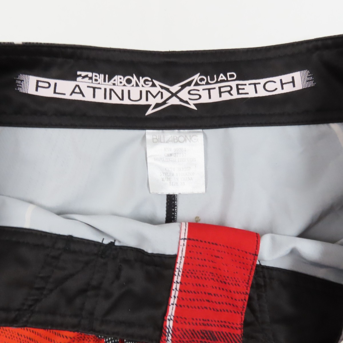Billabong Mens Shorts Size 33 Drawstring Swim Board Shorts