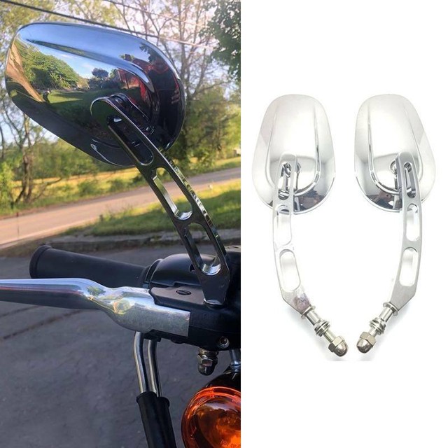 Chrome Motorcycle Mirrors For Harley Davidson Sportster 1200 XL 1200C