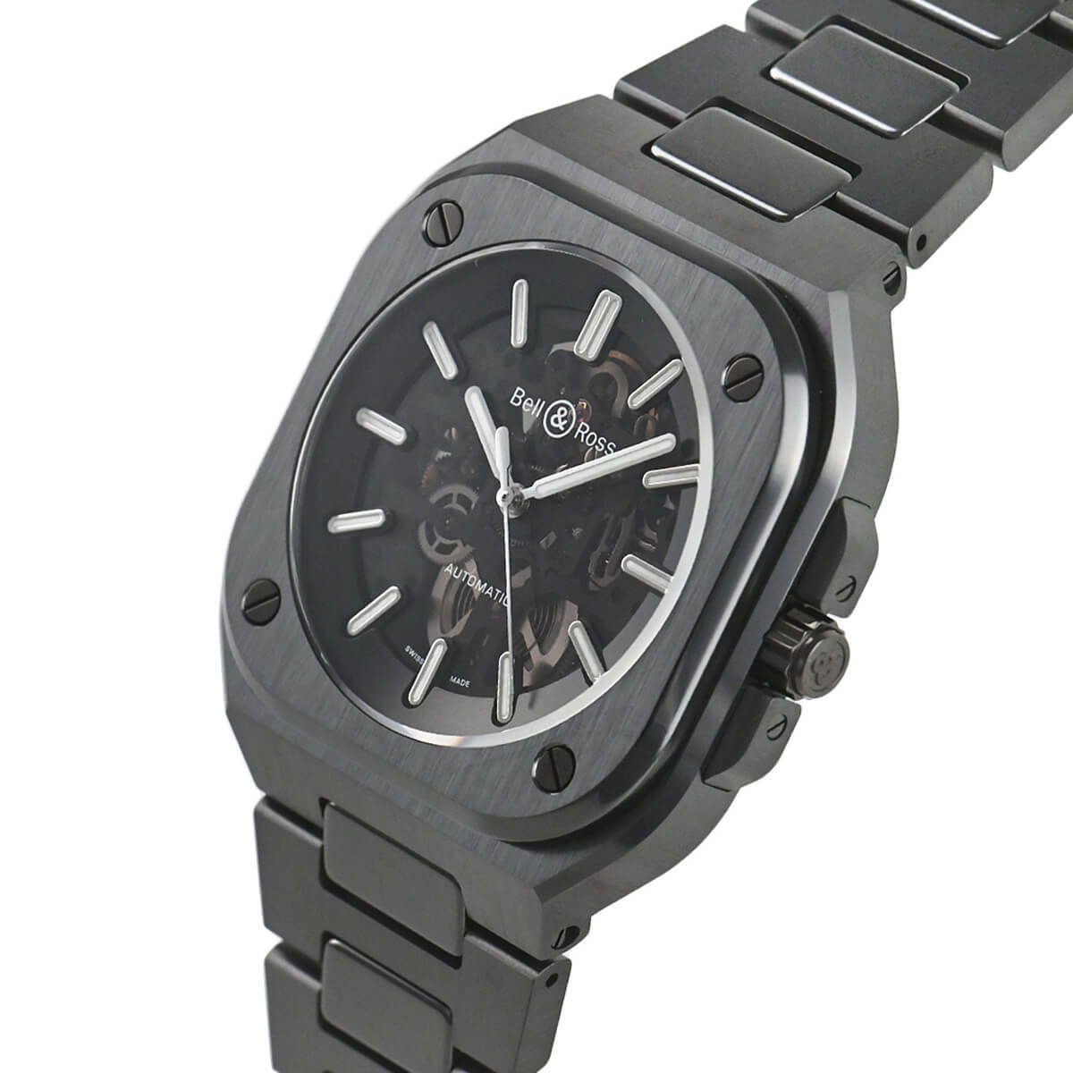 bell & ross BR 5 SKELETON BLACK CERAMIC watch men TO04801 | eBay