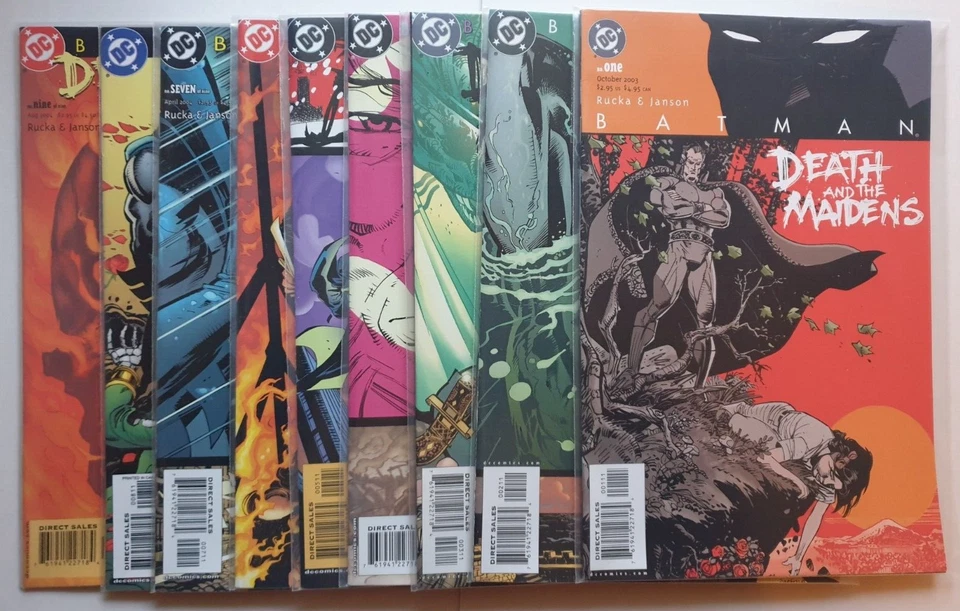 Batman Death and the Maidens #1 to #9 Complete Set - 2003 - DC - F/VF - Rucka - Image 1 of 4
