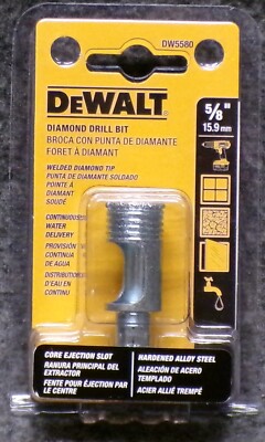Dewalt 5/8'' Diamond Drill Bit  Welded Diamond Tip DW5580