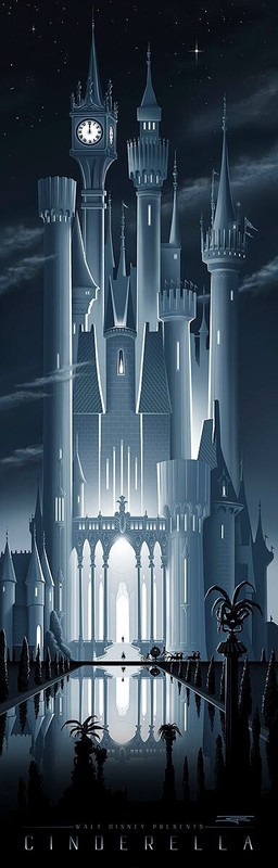 Walt Disney Fine Art JC RICHARD Signed Ltd Ed Print of 195 Cinderella's Castle
