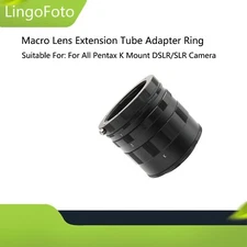 Macro Lens Extension Tube Adapter Ring For Pentax K mount PK DSLR Camera