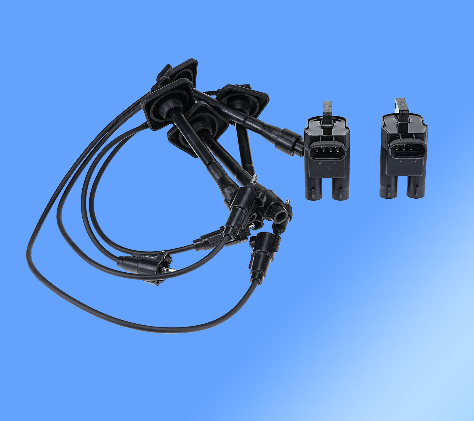 2X OEM Ignition Coil & 4X Spark Plugs & Wires for Toyota Camry RAV4 Solara UF180