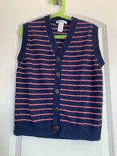 Janie  Jack Striped Sweater Vest Boys - Size 6