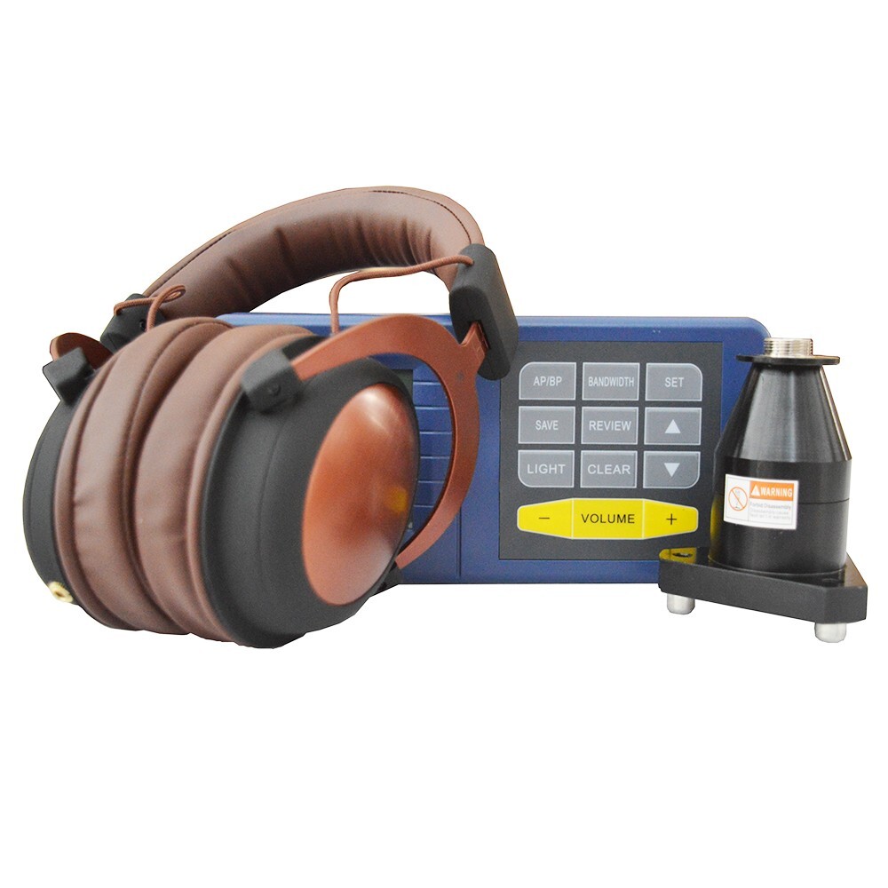 Underground Water Pipe Leak Detector with Backlit LCD Screen 4m 70~3000Hz