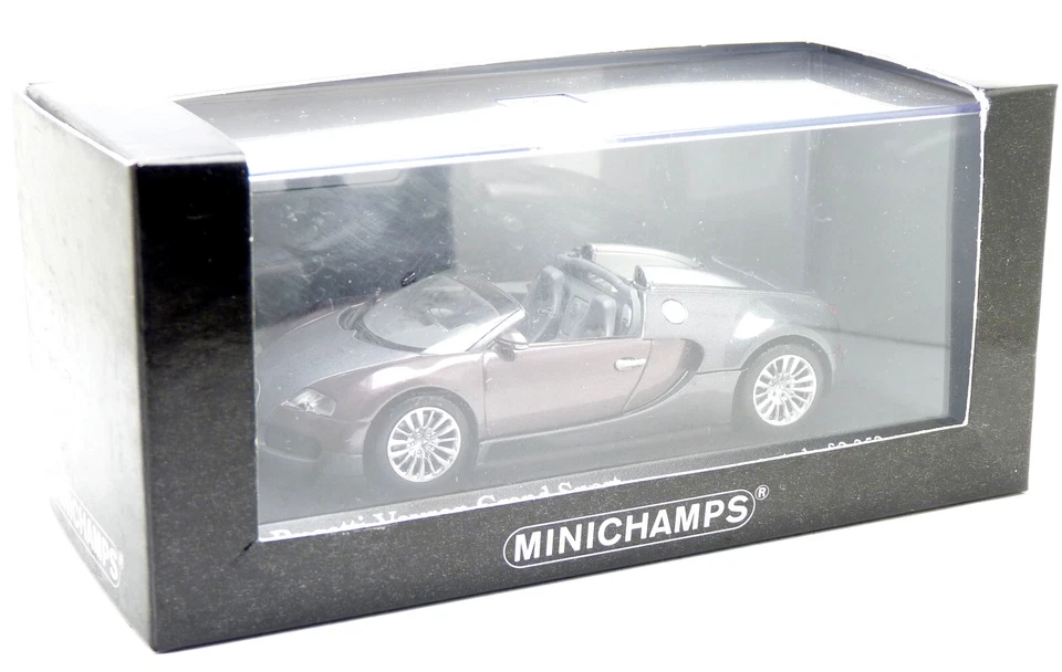 Minichamps 400 110830 - Bugatti EB 16.4 Veyron Grand Sport grau - PKW 1:43 - Bild 4 von 4