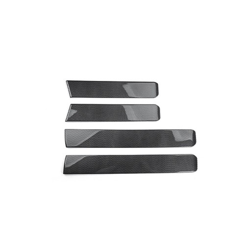 4pcs Carbon Fiber ABS Inner Door Panel Cover Trim For Hyundai Santa FE 2024 2025 - Picture 2 of 7