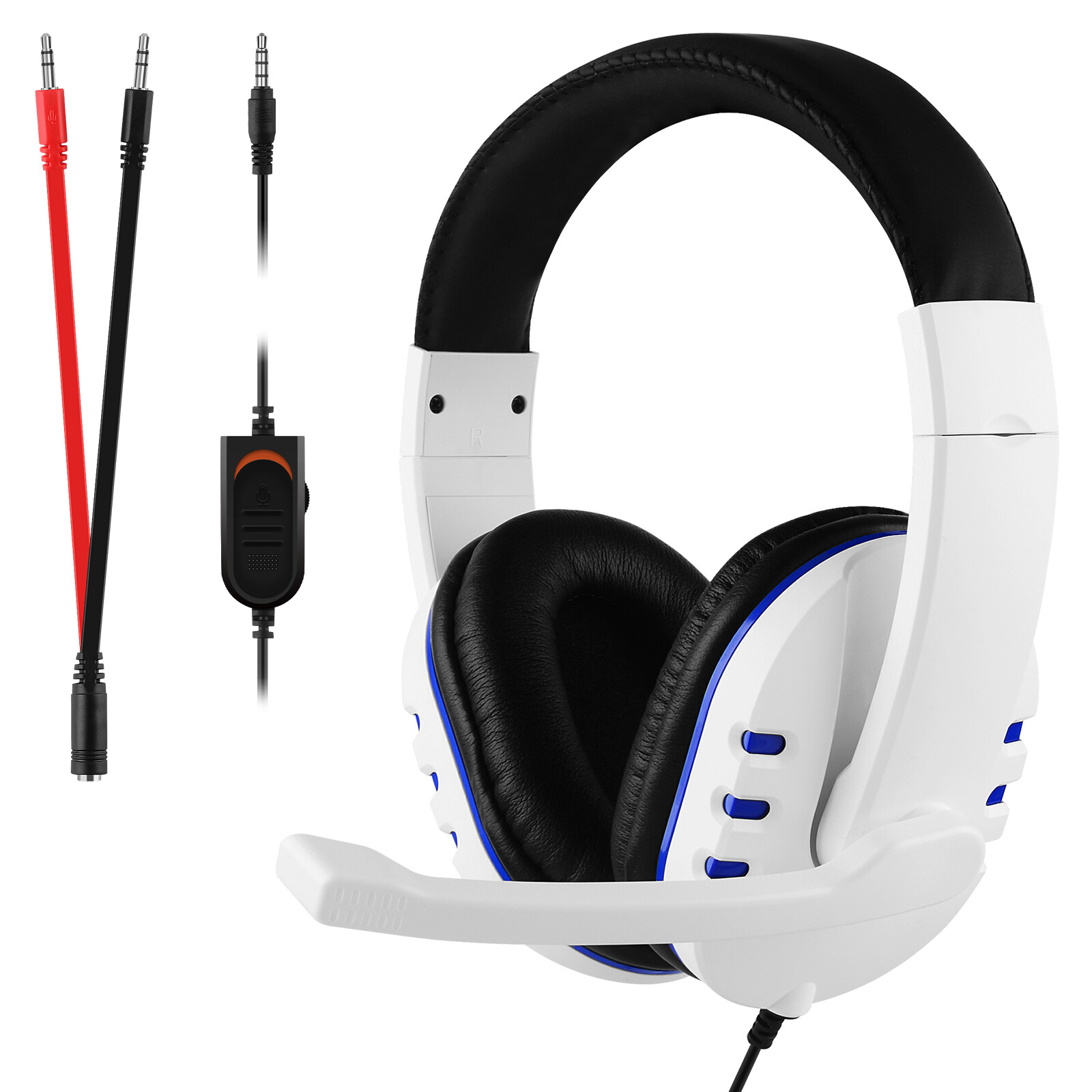 Geekria White Gaming Headset with Microphone for PS Vita-image