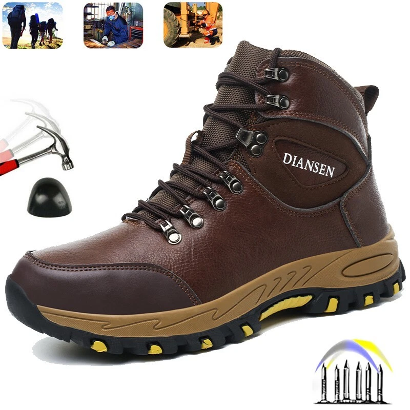 Mens Waterproof Work Boots Safety Shoes Steel Toe Indestructible Sneakers 2025