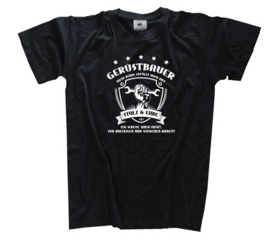 Gerüstbauer Mein Beruf erfüllt mich mit Stolz und Ehre Handwerker Fassad T-Shirt
