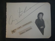 Aviatrix   AMY JOHNSON  Signed  Autograph C.1936  Amelia Earhart Contemporary