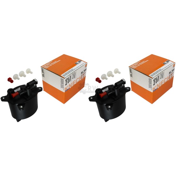 2X Mahle / Knecht Kraftstofffilter KL 581 Fuel Filter-image