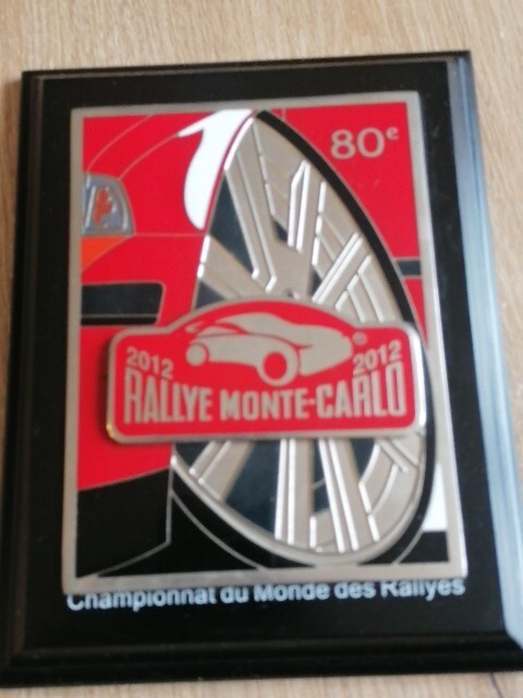 Trophée Plaque Émaillée 15 ème Rallye Historique Monaco Monte Trophée Plaque Émaillée 15 ème Rallye Historique Monaco Monte