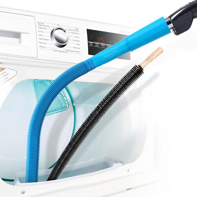 #ad Holikme 2 Pieces Dryer Vent Cleaner Kit Lint Vacuum Attachment Blue $16.28