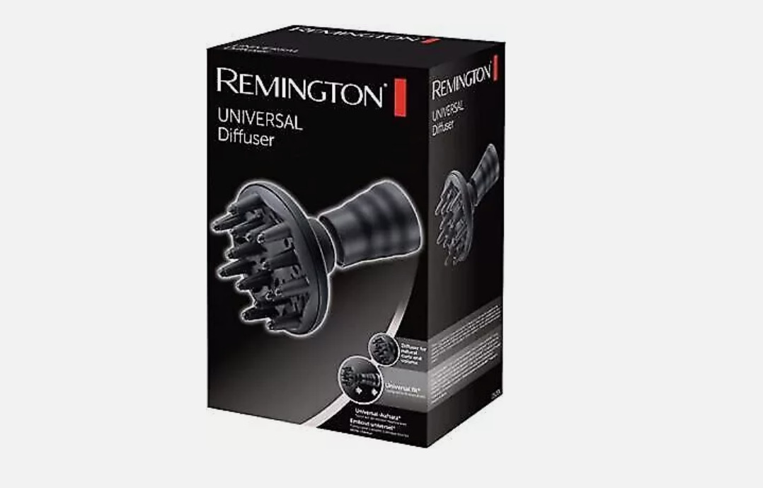 Remington Diffusor Universal - Aufsatz [Locken und Volumen] mit Silikon-Adapter