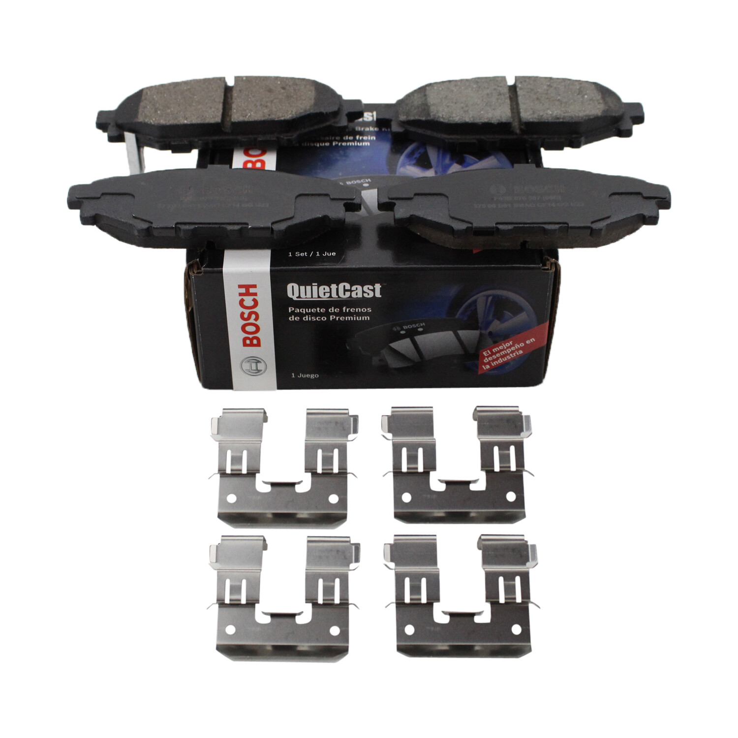 Bosch QuietCast Ceramic Brake Pads for Subaru Forester Impreza Legacy Outback-image