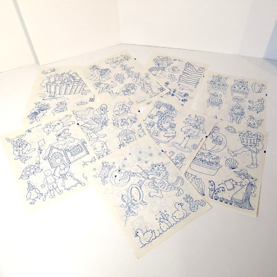 Vintage Iron Transfer Lot, Fairy Tales Nursery Rhymes Iron-On Individual Pattern