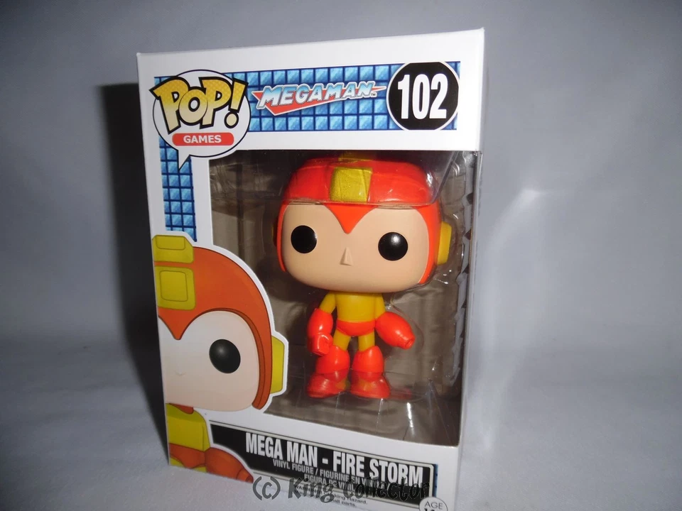 Figurine - Pop! Games - Mega Man - Fire Storm - N° 102 - Funko - Photo 2/2