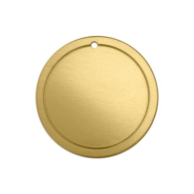 ImpressArt Border Circle, 1 1/4'', Brass, Premium Metal Stamping Blanks, 24 pc
