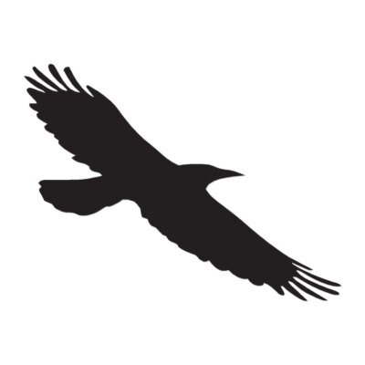Crow Blackbird Raven - Vinyl Decal Sticker - Multiple Color & Sizes - ebn189