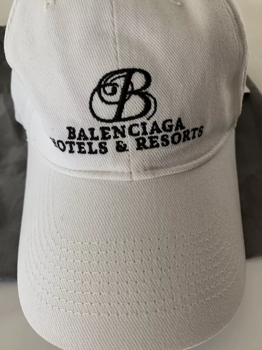 Balenciaga Hotel & Resort White Cotton Cap Size L 59cm NWT. | eBay