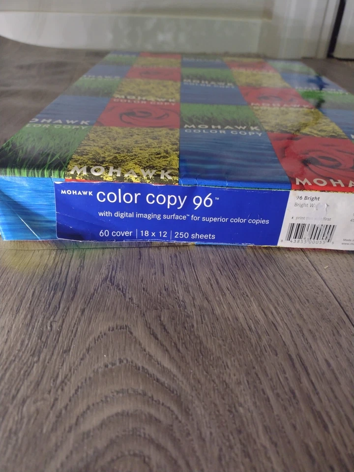 Mohawk Color Copy 96 Bright White 60 Cover 18x12 250 Sheets Printer Paper - Image 3 of 4