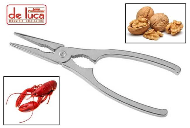 PINZA PER CROSTACEI E NOCI IN METALLO " DE LUCA "