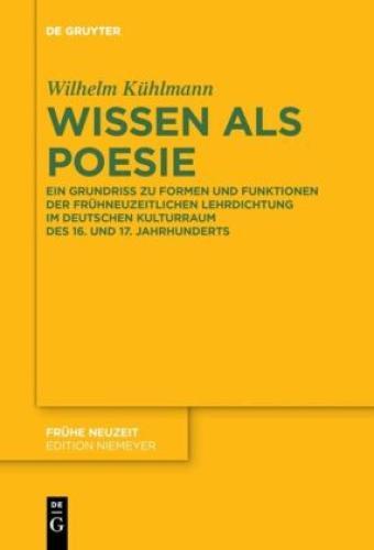 Thumbnail - Wissen Als Poesie Ein Grundriss Zu Formen Und Funktionen Der