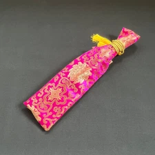 Silk Pink Japanese Samurai Sword Bag Katana Tanto Bag Case Embroidery 70~130 cm
