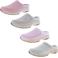 EASY SPIRIT WOMEN'S TRAVELFURR 2 WIDE WIDTH SLIP ON MULE CLOGS