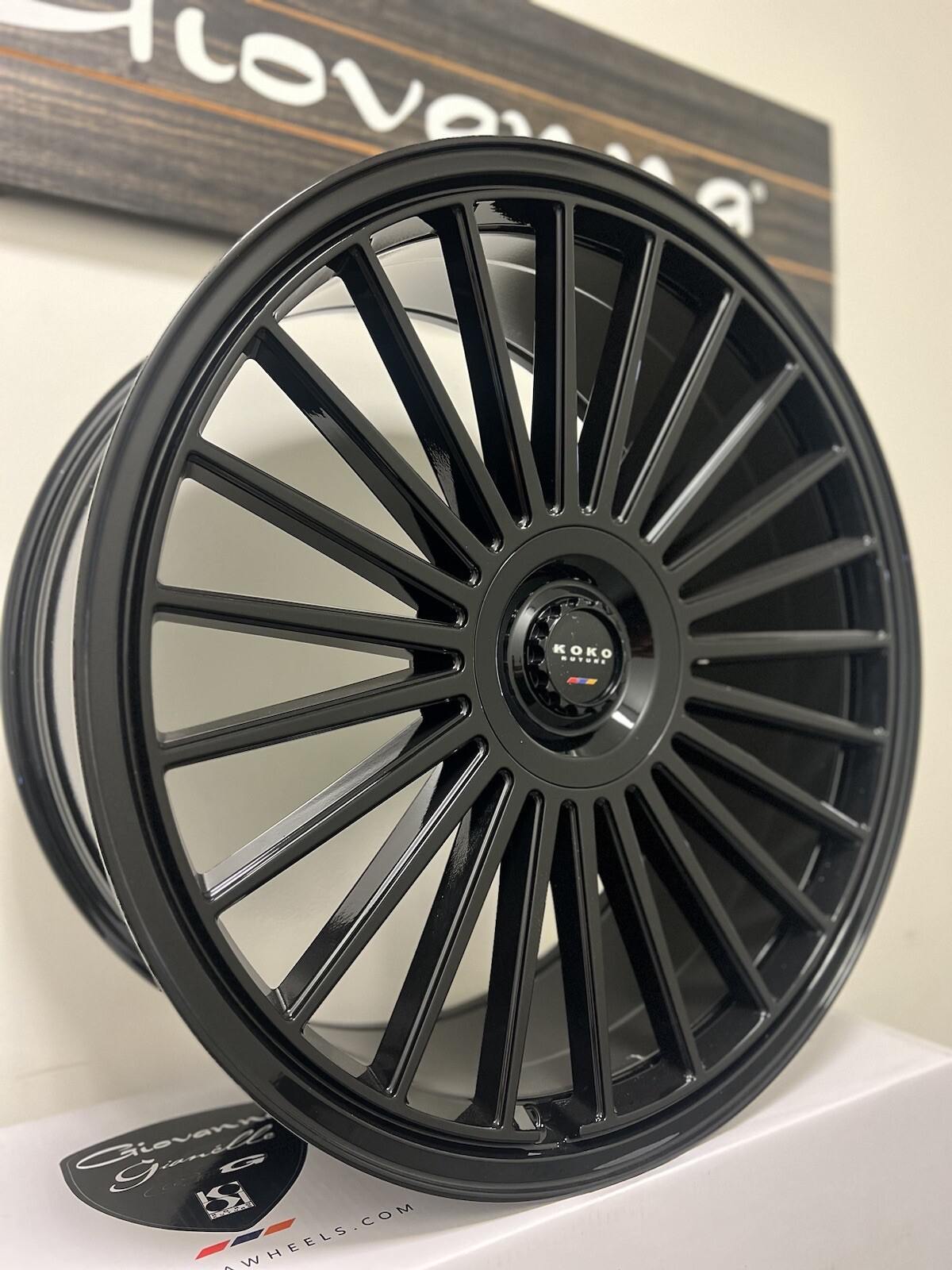 (4) 24X10 KOKO KUTURE PARLATO GLOSS BLACK(5X120) ROLLS ROYCE BMW X5 CAMARO LS460