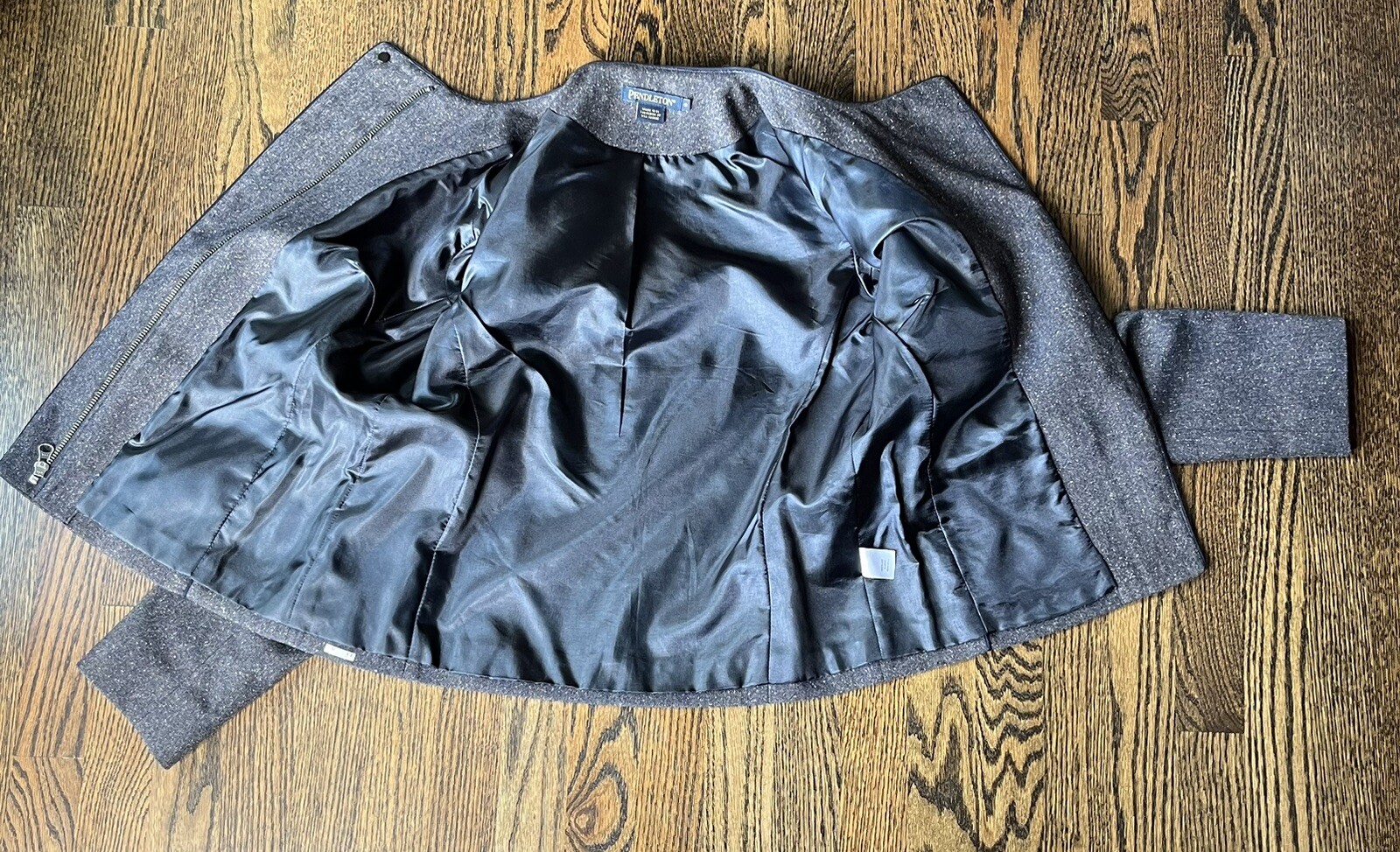 Vintage Pendleton Blazer Jacket Blue Flecked Twee… - image 7