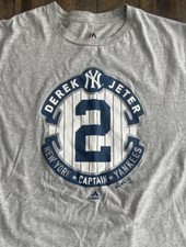 New York Yankees Derek Jeter 2 Captain Majestic Men's T-Shirt XL