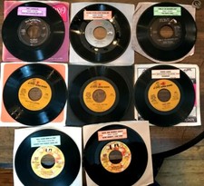 KENNY ROGERS Lot of 8 45s THE GAMBLER SHARE YOUR LOVE WITH ME SOMETHING'S BURN