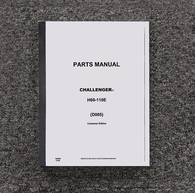 Hyster H60E H70E H80E H100E H110E Forklift Lift Truck Parts Catalog Manual D005