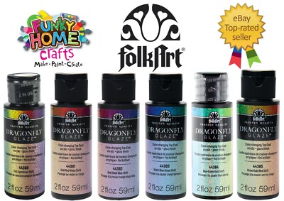 FolkArt Dragonfly Glaze Farbwechsel Decklack Acryl - Glanzfinish 2oz 59ml