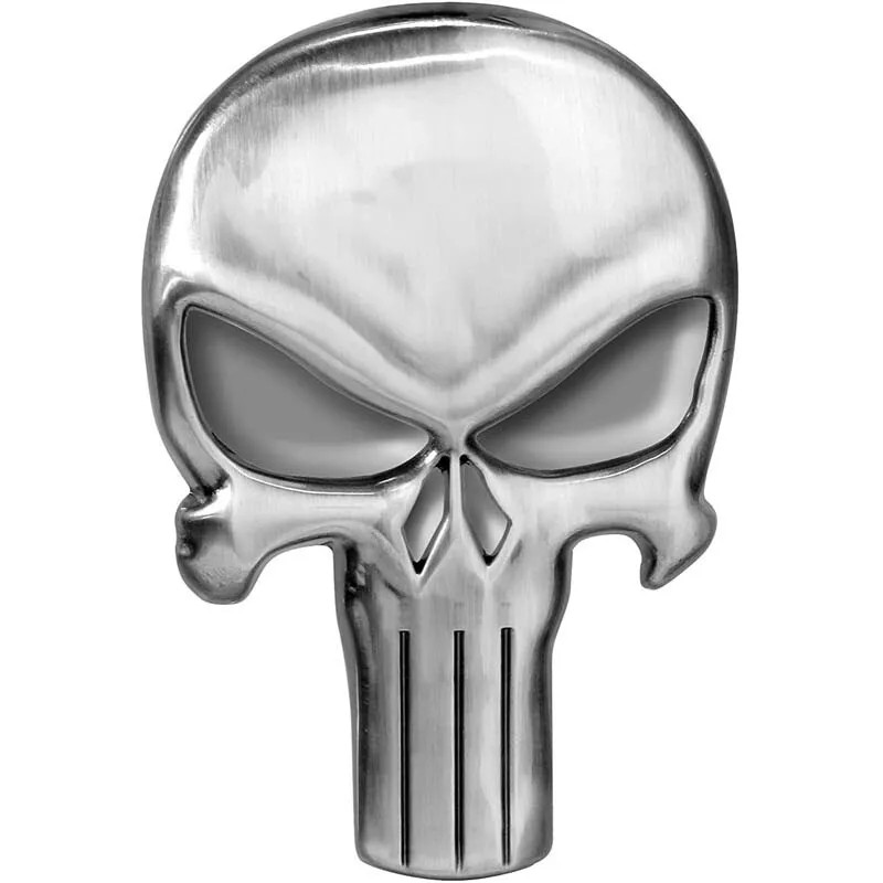 OFFICIAL MARVEL COMICS THE PUNISHER SKULL SYMBOL PEWTER PIN BADGE
