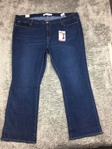 NEW Levi Signature Midrise Bootcut Jeans Women's Size 28M Plus Blue Denim