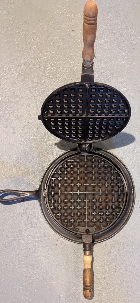 Cast Iron Waffle Maker Electric Rome Old Fashoned Waffle Ron 1964