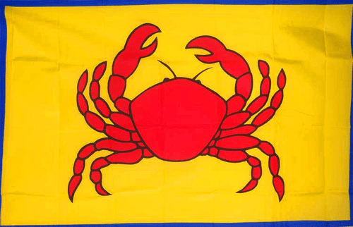 NEU 3X5FT KRABBE BANNER DRUCK SCHILD LADENFLAGGE hervorragende Qualität - Bild 1 von 2