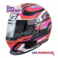 Zamp ZAMH760C42L Snell SA2020 FIA Approved Large Red Black Helmet Performance Pa