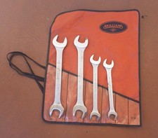 Williams 4 Piece Superrench Double Open End Wrench Partial Set SAE Made in USA